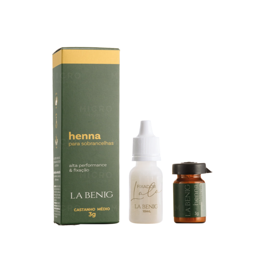 Henna Profesional Completo LA BENIG - Castaño Medio