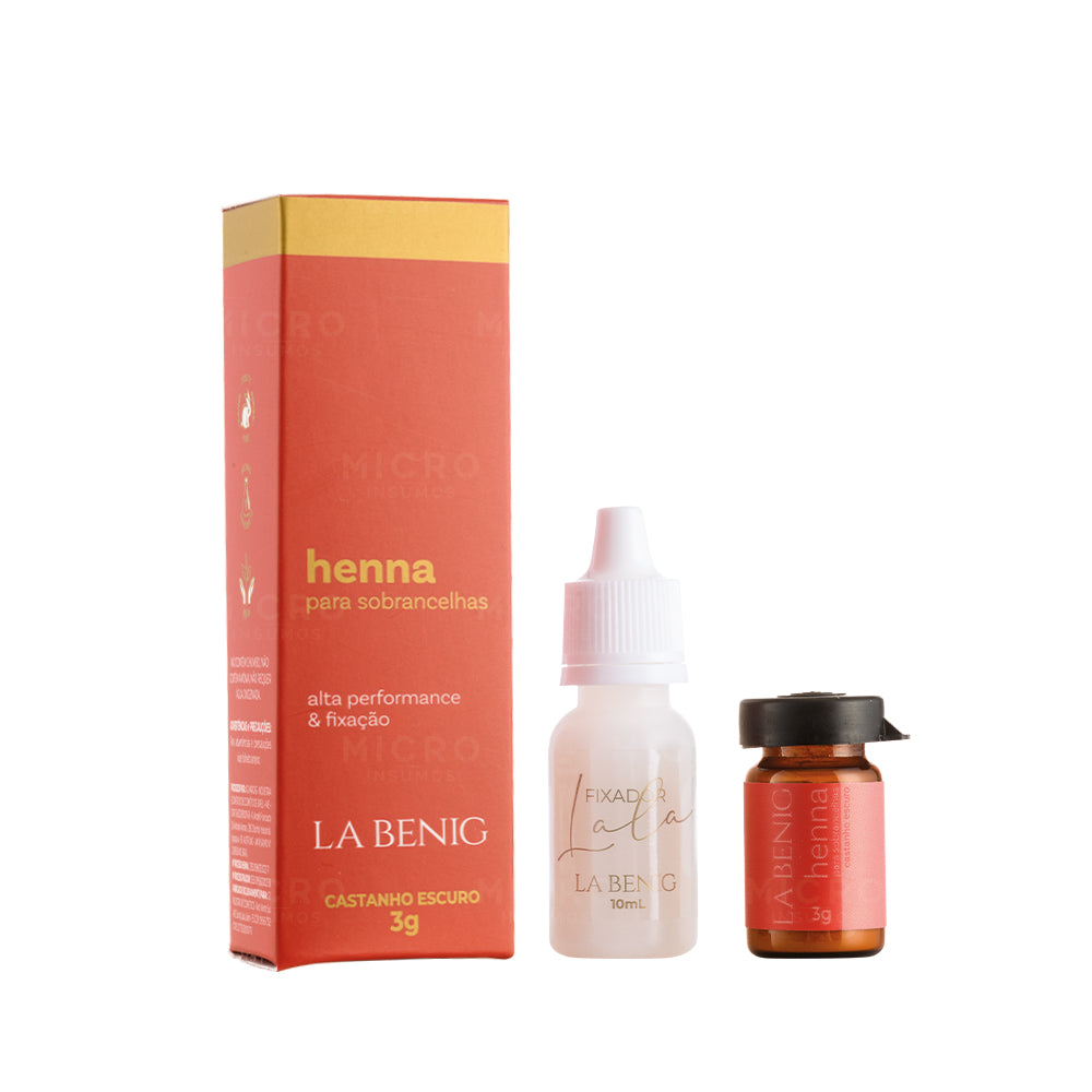 Henna Profesional Completo LA BENIG - Castaño Oscuro