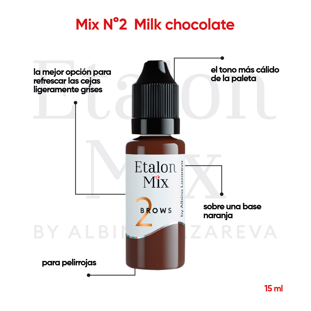 Pigmento Etalon Mix - Brows #2 Milk Chocolate
