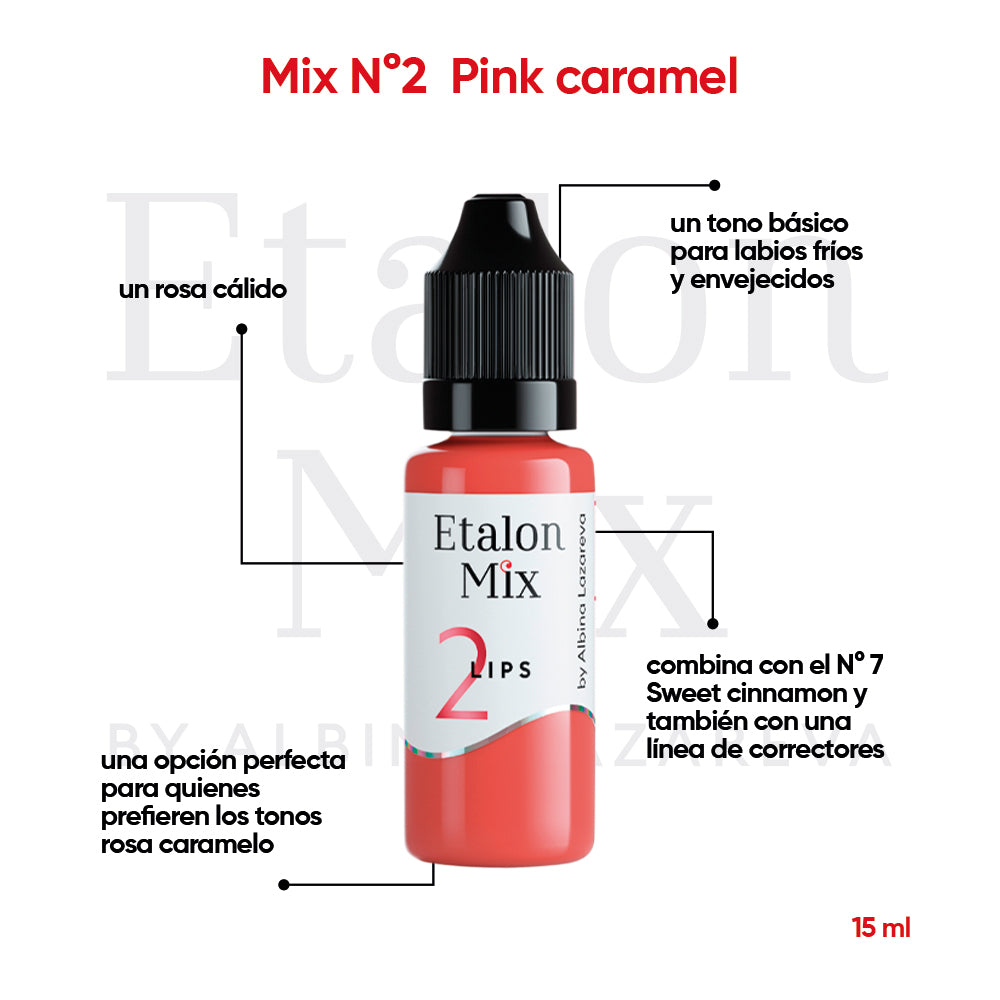 Pigmento Etalon Mix - Lips #2 Pink Caramel