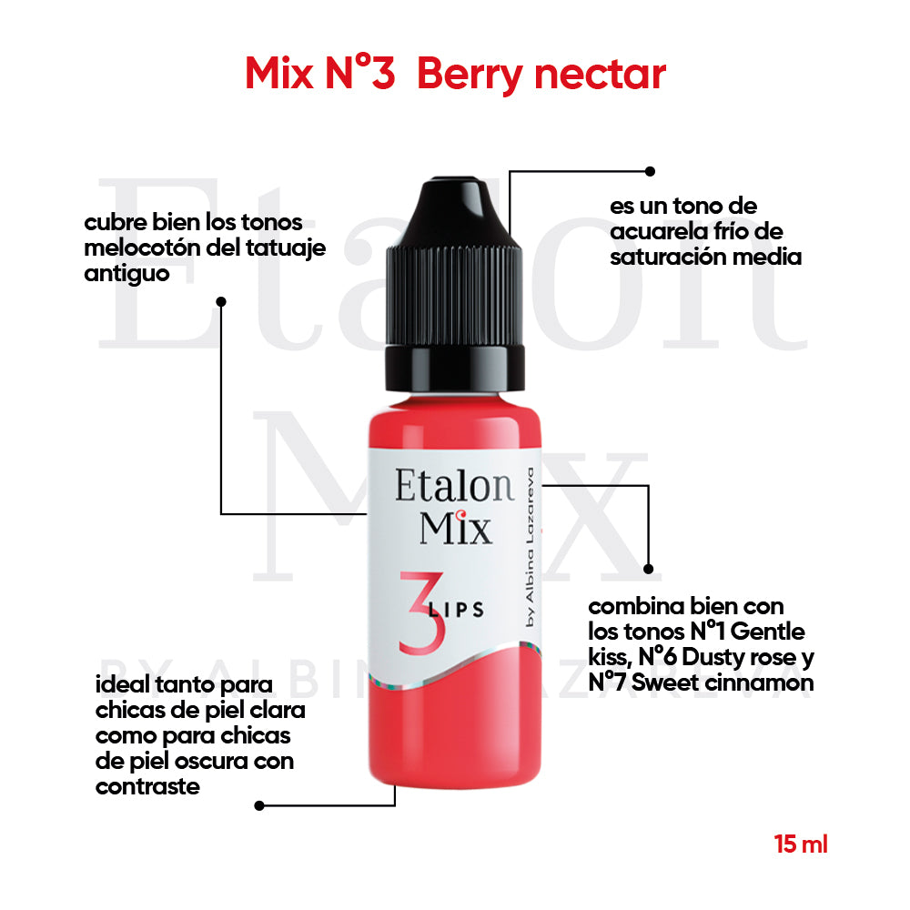 Pigmento Etalon Mix - Lips #3 Berry Nectar
