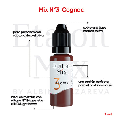 Pigmento Etalon Mix - Brows #3 Cognac