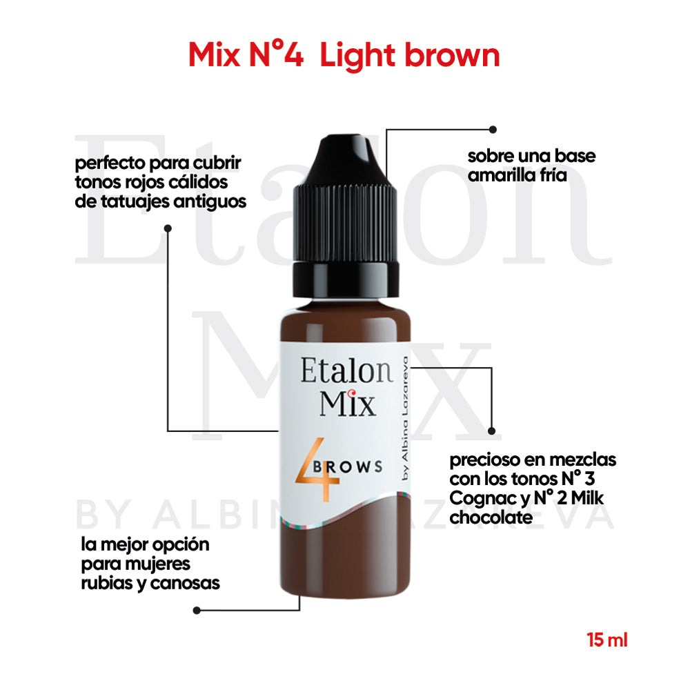 Pigmento Etalon Mix - Brows #4 Light Brown