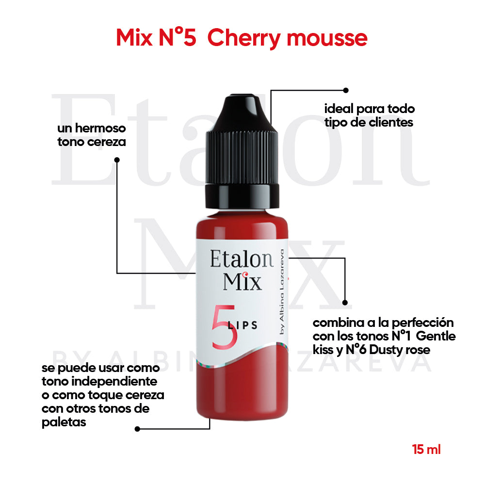 Pigmento Etalon Mix - Lips #5 Cherry Mousse
