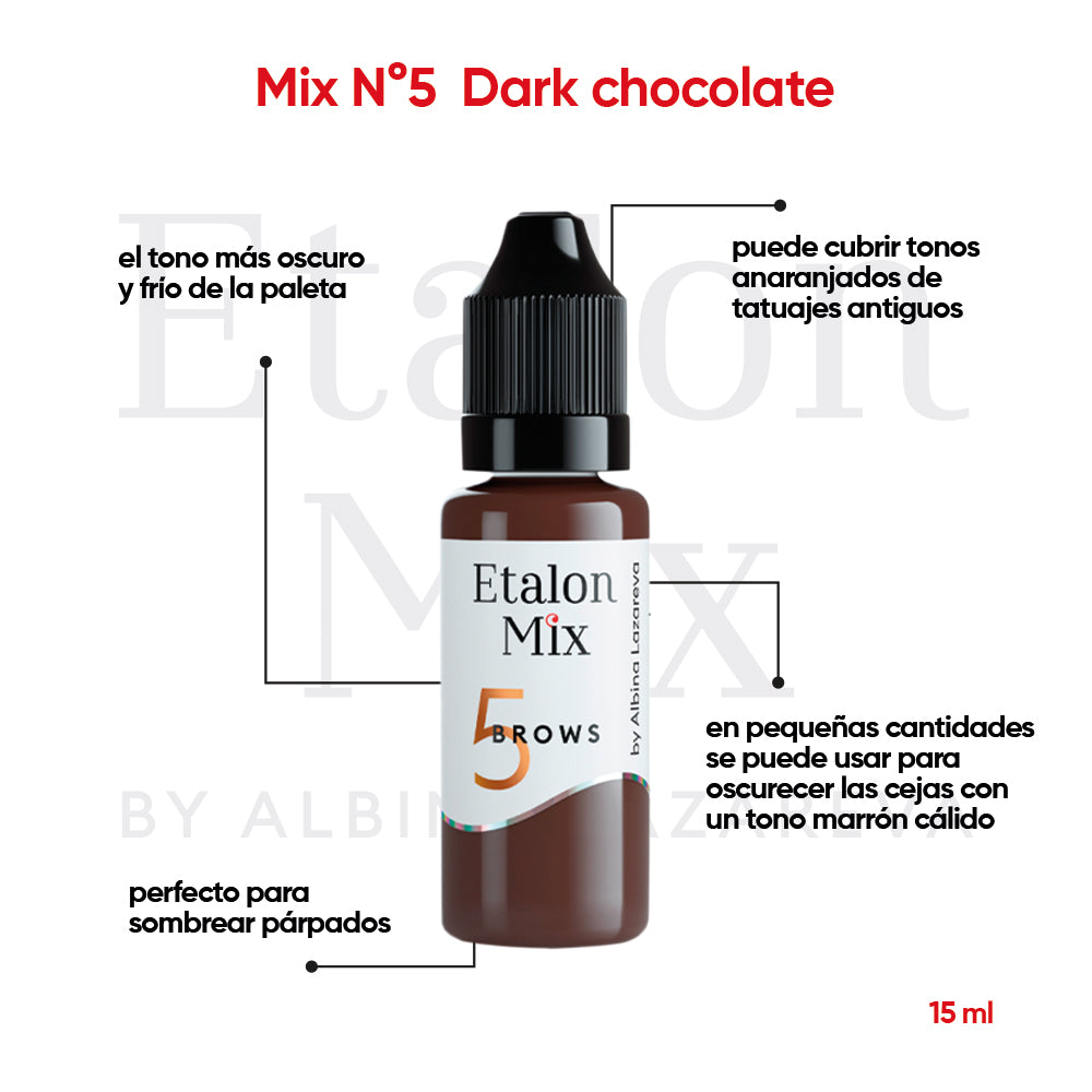 Pigmento Etalon Mix - Brows #5 Dark Chocolate