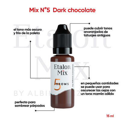 Pigmento Etalon Mix - Brows #5 Dark Chocolate