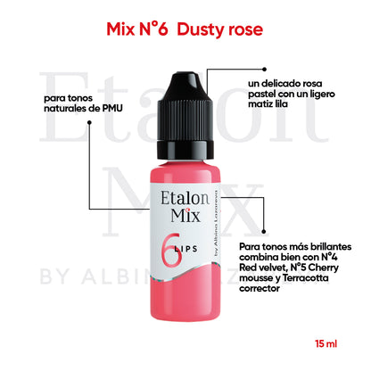 Pigmento Etalon Mix - Lips #6 Dusty Rose