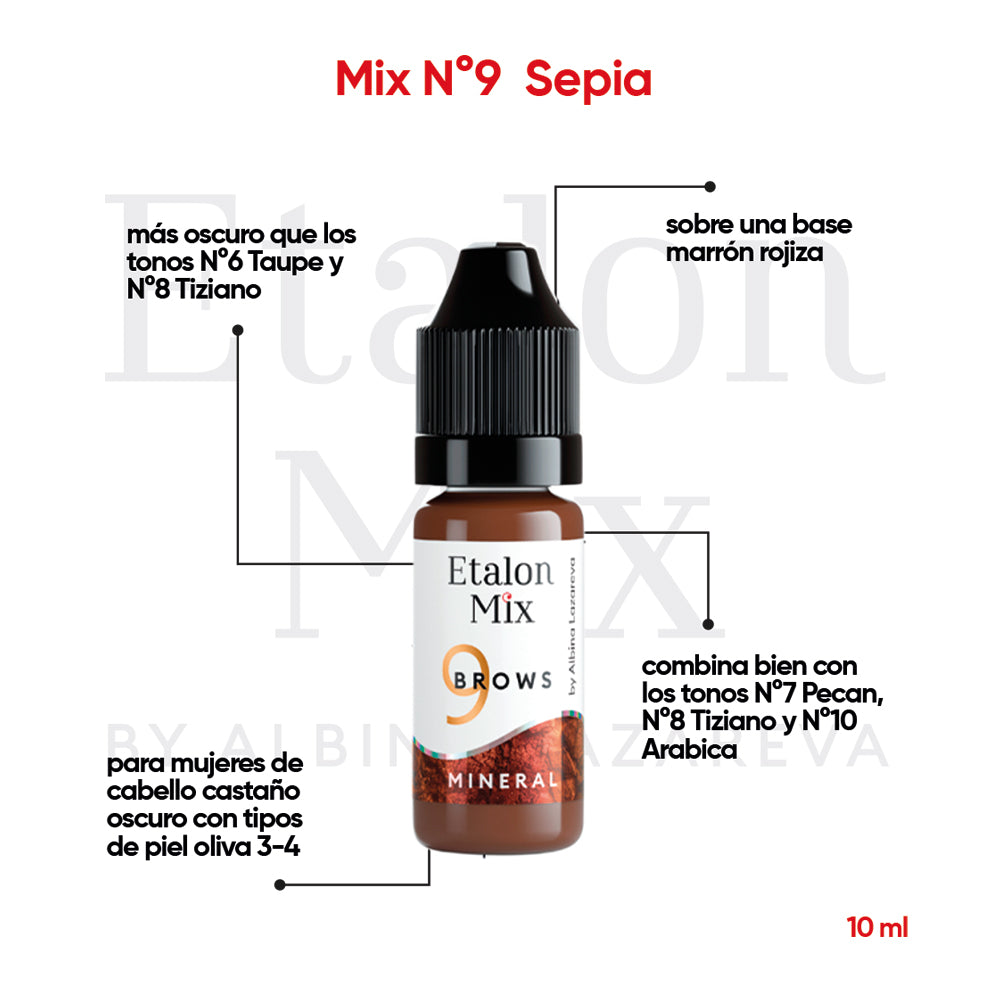 Pigmento Etalon Mix - Brows #9 Sepia