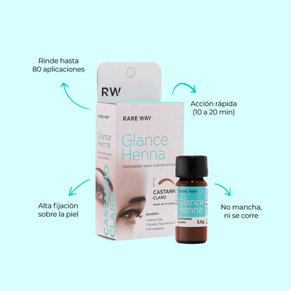 Glance Henna Castanho Claro - Rare Way