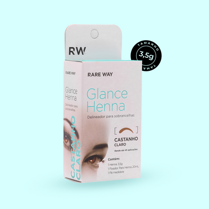 Glance Henna Castanho Claro - Rare Way