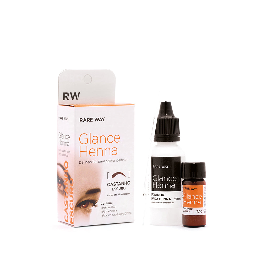 Glance Henna Castanho Escuro - Rare Way