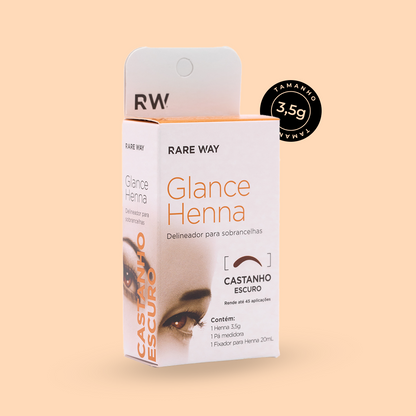 Glance Henna Castanho Escuro - Rare Way