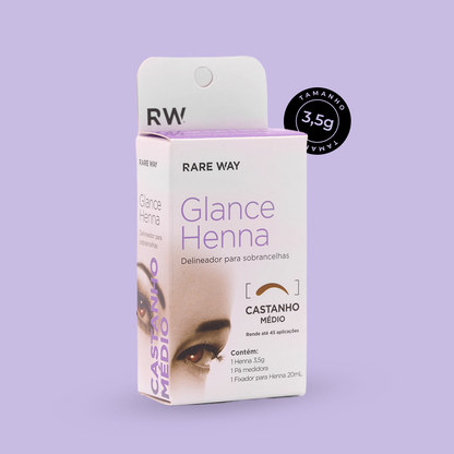 Glance Henna Castanho Medio - Rare Way