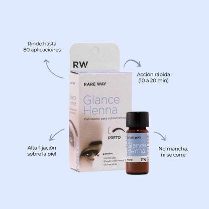 Glance Henna Preto - Rare Way